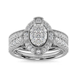 Diamond 1 1/5 Ct.Tw. Bridal Ring in 14K White Gold