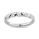 Diamond 1/10 Ct.tw Heart Stackable Ring in 10K White Gold