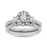 14KT White Gold 1Ct.Tw. Diamond keyani Bridal Ring