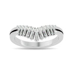 Diamond 1/3 Ct.tw Chevron Band in 10K White Gold