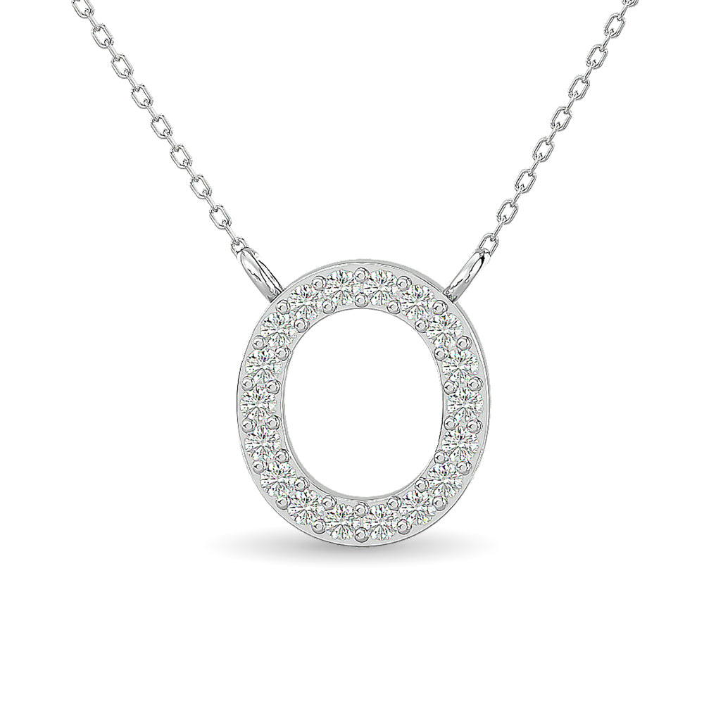 10KT WHITE GOLD 1/12CT.TW DIAMOND PENDANT