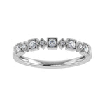 Diamond 1/8 Ct.tw Stackable Ring in 14K White Gold