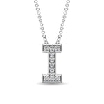 Diamond 1/20 Ct.Tw. Letter I Pendant in 10K White Gold