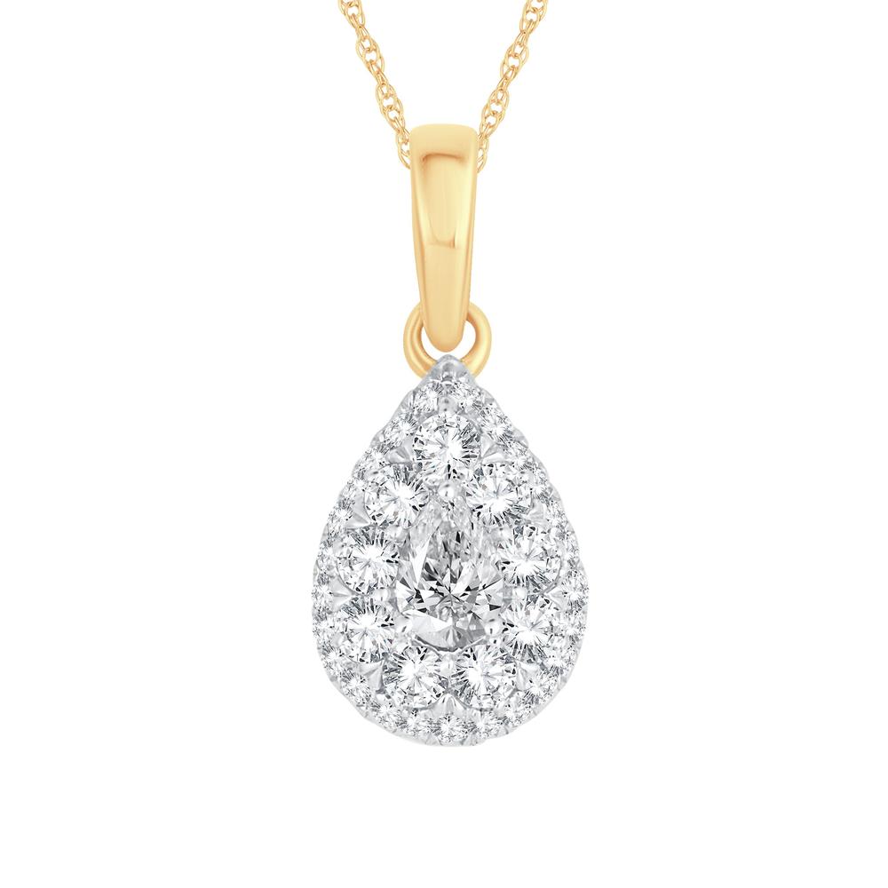 14k 0.50ct Diamond Pendants - Picasso Gold & Diamond Jewelry