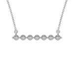 10K White Gold 1/5 Ct.Tw. Diamond Fashion Necklace