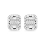 10K White Gold Diamond 1/2 Ct.Tw. Fashion Earrings