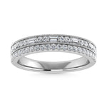 14K White Gold Diamond 1/3 Ct.Tw. Stackable Band