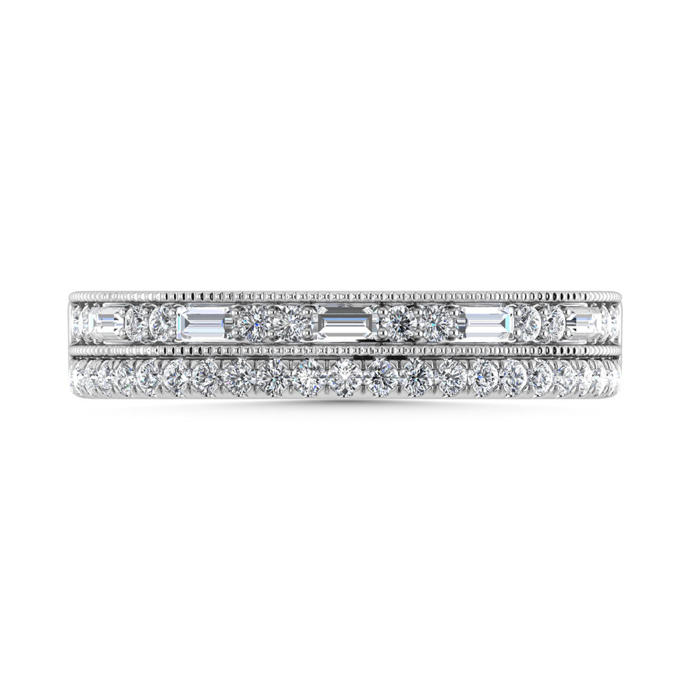 14K White Gold Diamond 1/3 Ct.Tw. Stackable Band