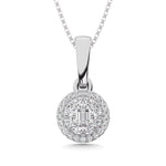 14K White Gold Diamond 1/6 Ct.Tw. Fashion Pendant