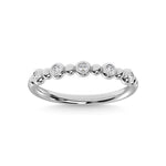14K White Gold Diamond 1/6 Ct.Tw. Stackable Band