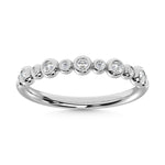 14K White Gold Diamond 1/5 Ct.Tw. Stackable Band