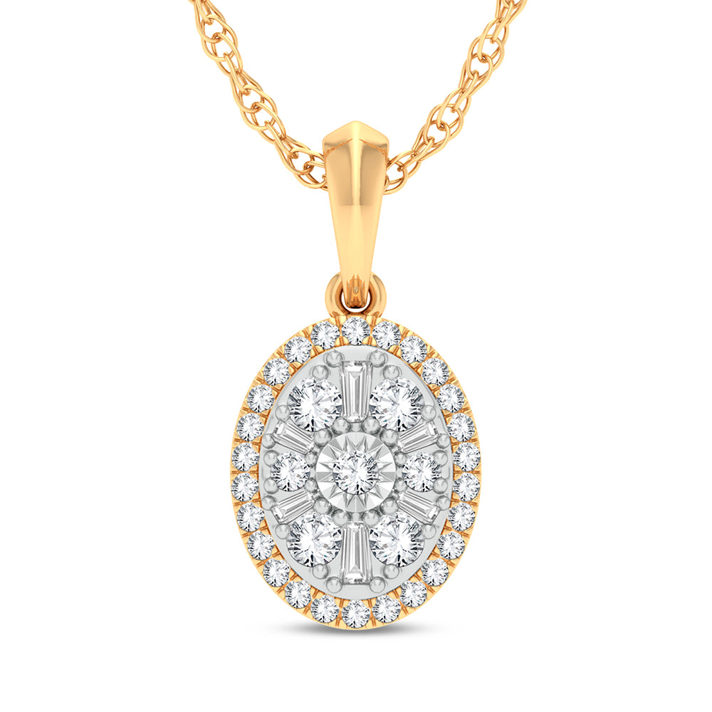 14K 0.25ct Diamond Pendant - Picasso Gold & Diamond Jewelry