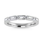 14K White Gold Diamond 1/2.Ct. Tw. Mens Machine Band