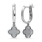14K White Gold Diamond 1/6.Ct. Tw. Fashion Earrings