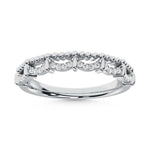10K White Gold Diamond 1/10 Ct. Tw. Stackable Band