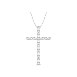Diamond 1/4 Ct.Tw. Cross Pendant in 14K White Gold
