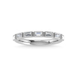 14K White Gold Diamond 1/4 Ct.Tw. Stackable Band