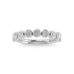 14K White Gold Diamond 1/2 Ct.Tw. Stackable Band