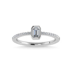 14K White Gold Diamond 3/8 Ct.Tw. Fashion Ring