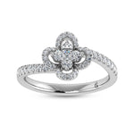 14K White Gold Diamond 3/8 Ct.Tw. Fashion Ring