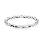 14K White Gold 1/10 Ct.Tw. Diamond Stackable Band
