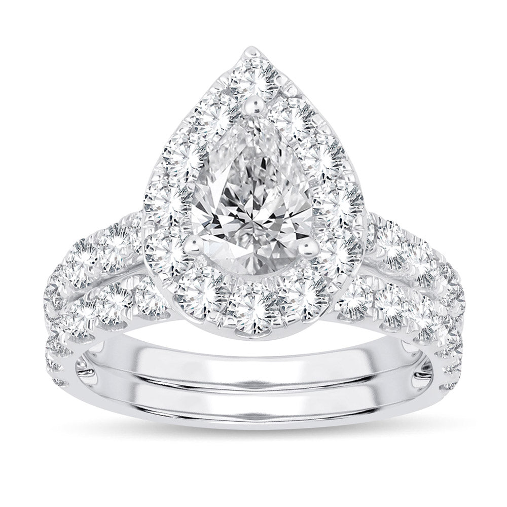 14K 1.50CT Certified Lab Grown Diamond Bridal Ring - Picasso Gold & Diamond Jewelry
