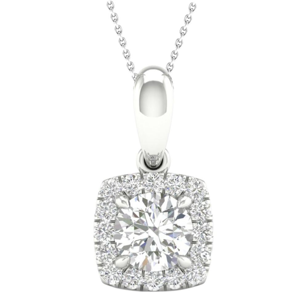 14K 1.13CT Certified Lab Grown Diamond Pendant - Picasso Gold & Diamond Jewelry