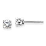 14K White Gold Lab Grown Diamond 1/2ctw VS/SI FGH 4 Prong Earrings