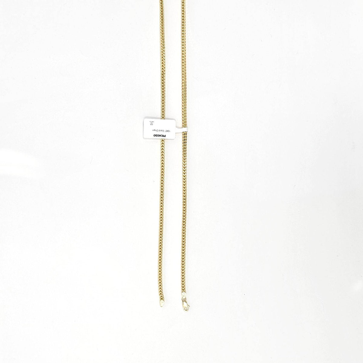 Elegant 10KT Hollow Franco Chain 22-Inch 3mm: Timeless Style - Picasso Gold & Diamond Jewelry
