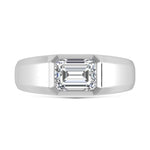 14K White Gold Lab Grown Diamond 2 Ct.Tw. Mens Band