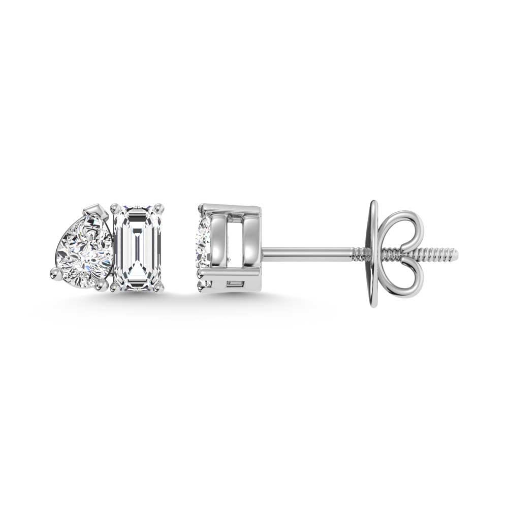 10K White Gold Lab-Grown Diamond Earrings 5/8 CTW – D-F VS