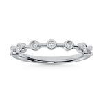 10K White Gold Labgrown Diamond 1/10 Ct.Tw. Wedding Band