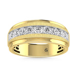 14K Yellow Gold Lab Grown Diamond 1 3/4 Ct.Tw. Mens Ring