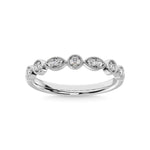 10K White Gold Lab Grown Diamond 1/8 Ct.Tw. Stackable Band