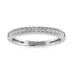 10K White Gold Lab Grown Diamond 1/6 Ct.Tw. Stack Band