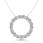 14K White Gold Lab Grown Diamond 1 Ct.Tw. Fashion Pendant