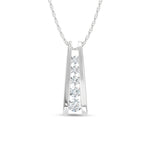 14K White Gold Lab Grown Diamond 1 Ct.Tw. Fashion Pendant