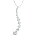 14K White Gold Lab Grown Diamond 2 Ct.Tw. Fashion Pendant