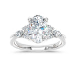 14K White Gold Lab Grown Diamond 2 1/2 Ct.T. Enagagement Ring
