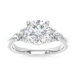 14K White Gold Lab Grown Diamond 2 1/2 Ct.T. Enagagement Ring