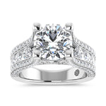 14K White Gold 5 Ct.Tw. Labgrown Diamond Engagement Ring