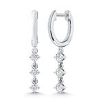 10K White Gold 1/3 Ct.Tw. Labgrown Diamond Fashion Earrings