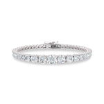 14K White Gold Lab Grown Diamond 10 Ct.Tw. Gratuating Bracelet