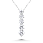 10K White Gold Lab Grown Diamond 1/2 Ct.Tw. Fashion Pendant