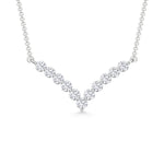 10K White Gold Lab Grown Diamond 1/4 Ct.Tw. Fashion Necklace