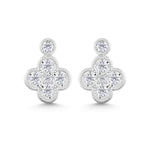 10K White Gold Lab Grown Diamond 1/4 Ct.Tw. Fashion Earrings