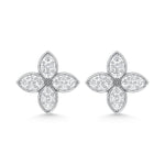 10K White Gold 1/2 Ct.Tw. Labgrown Diamond Fashion Earrings