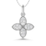 10K White Gold 1/5 Ct.Tw. Labgrown Diamond Fashion Pendant