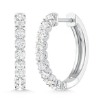10K White Gold Lab Grown Diamond 1/2 Ct.Tw. Fashion Earrings