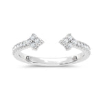 10K White Gold Lab Grown Diamond 1/5 Ct.Tw. Fashion Ring